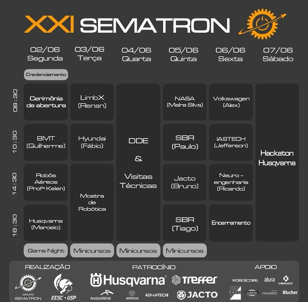 Calendário da Sematron XXI